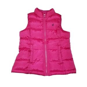 OLD NAVY Pink Puffer Vest Sleeveless Girls Size Medium